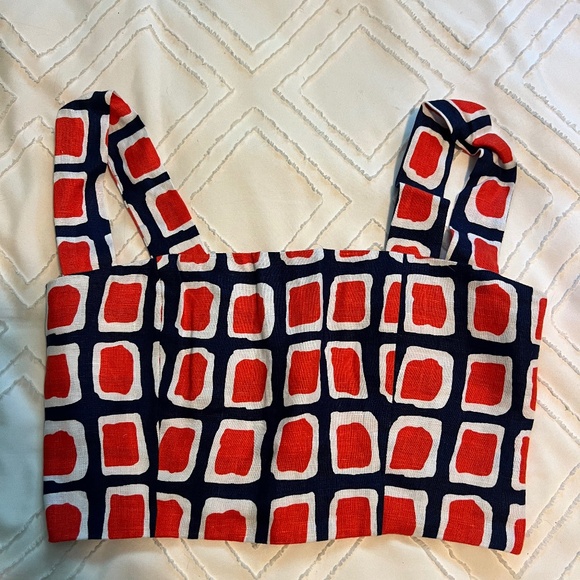 Reformation Vio Linen Top Al Fresco - Picture 2 of 4